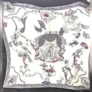 Donna Karen NY. 34" x 34"  Artistic work Le Spectacular Monochromatic with Red